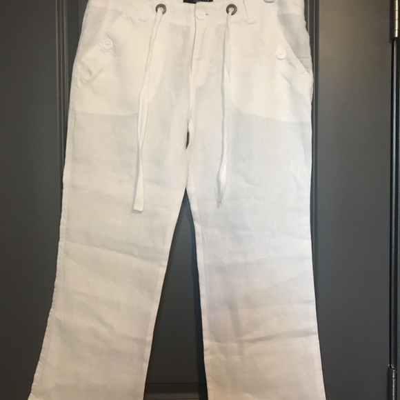 Sanctuary White Linen Pants - Picture 1 of 6
